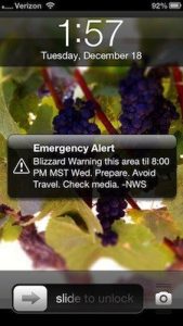 cell broadcast notification